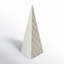 Checker Tree Figurine White 5"X 11"-1831586423
