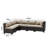 6-Piece All-Weather HDPE Wicker L-Shaped Patio Sectional Sofa Set With Cushions-2037737462