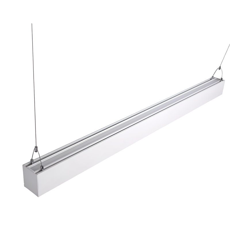 Luminaire suspendu à DEL vertical ou noir Meriton Light, Blanc, 3" H x 24" W x 78" D, 1