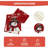 Artoid Mode Burgundy Snowman Let It Snow Winter Table Runner, Seasonal Christmas Kitchen Dining Table Decoration For Home Party Indoor-891390699-891390696