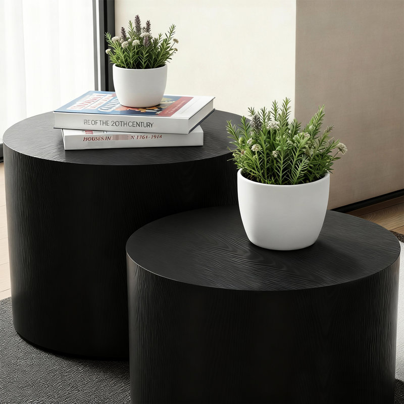 Ensemble de 2 tables basses gigognes