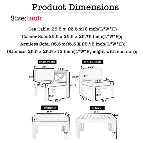 Dimensions du produit