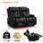 Power Reclining Sofa With Heat And Massage, Dual Recliner Loveseat With Cup Holders And And Led Lights-954389530