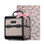  Trousse de maquillage avec miroir Organisateur de maquillage graphite Art Déco