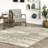 Simons Oriental Power Loom Performance Gray/Beige/Cream Rug-878824190