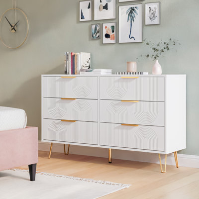 Commode l 6 po à 6 tiroirs