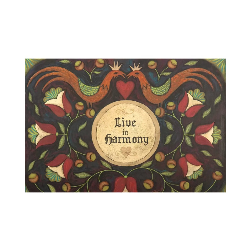 Harmony 1 Piece Painting on Canvas, 45.72cm H x 66.04cm W x 1.91cm D, Wrapped Canvas