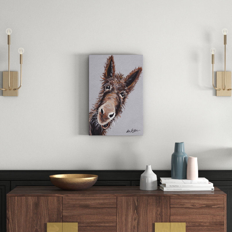 Rufus The Donkey - Wrapped Canvas Print, 61 cm H x 41 cm W
