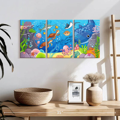 'Cartoon Underwater Animals