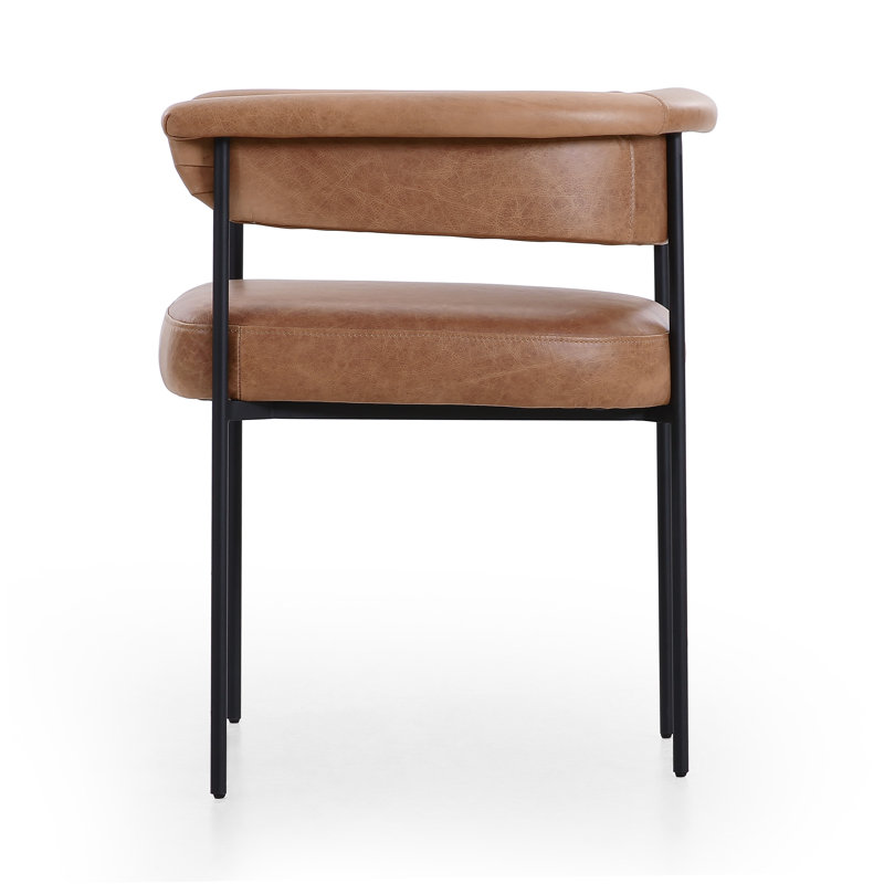 Lyssa Upholstered Arm Chair, Chaps Saddle