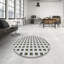 Tapis gris/zone noire à motifs-295207902