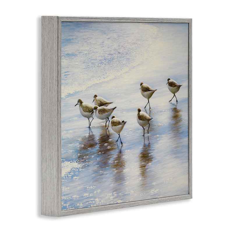 Sand Dancers on Shore, estampe numérique, conception de Bruce Nawrocke, H 24 po x l 24 po, Estampe numérique Farmhouse