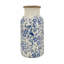 Vase en céramique avec motifs floraux traditionnels-684463537