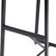 Ensemble de 3 tabourets de bar, hauteur comptoir. Noir et brun noyer Conception ergonomique confortable. Fabrication en métal, capacité de 220 lb. Polyvalent pour les espaces variés. Look moderne. Assemblage facile-1130324078