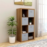 Smart Cube 8-Cube Organizer Storage With Opened Back Shelves,2 X 4 Cube Bookcase Book Shleves For Home, Office