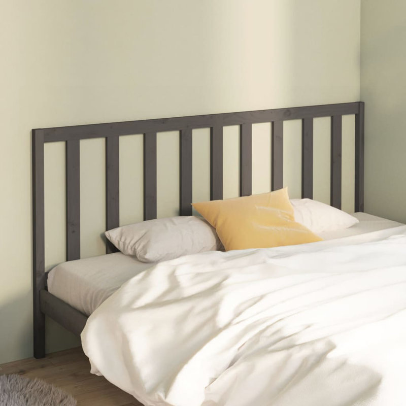 Mehl Solid Wood Headboard, 206 x 100 cm, Black