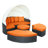 Modway Quest Circular Outdoor Wicker Rattan Patio Daybed with Canopy-70522252