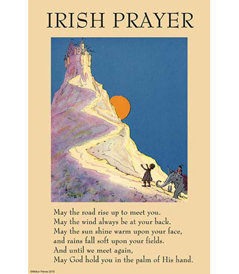 « irish prayer » par une publicité rétro anonyme
