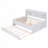 Wooden Captain Daybed Bed with Built-in Bookshelves-490314532-490314531