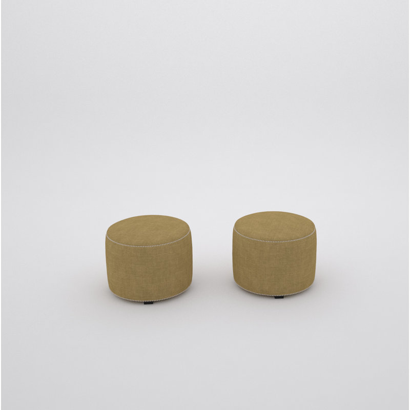 Jaymeir Upholstered Ottoman, Gold