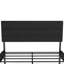 Structure de lit tapissier moderne - avec tête de lit, sans sommier, rangement sous le lit 14 po-1874466801-1874466800