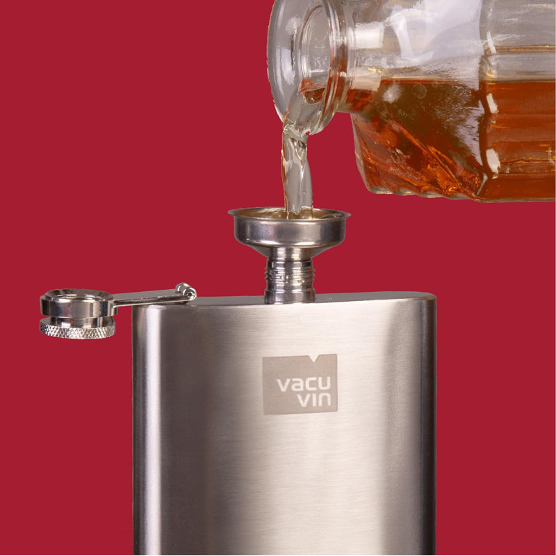 Hip Hip Flask & Entonnoir, acier inoxydable