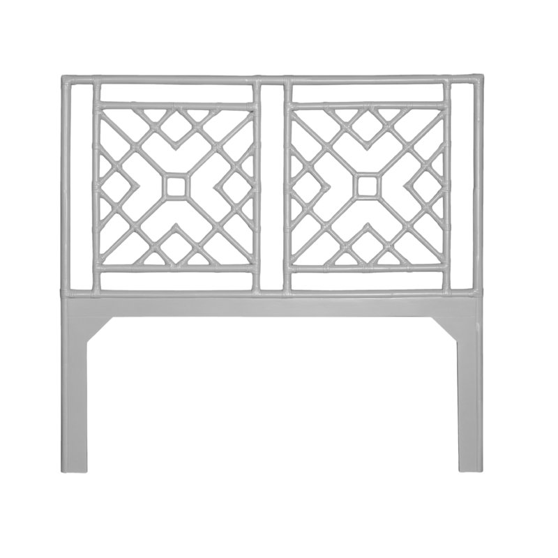 Ananias Standard Bed, Queen, Light Gray