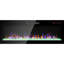 Foyer électrique mural 40 "encastré avec télécommande 40", minuterie 8H, couleur et luminosité réglables-820460606