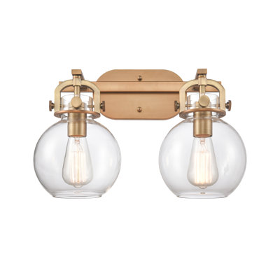 Éclairage pour meuble-lavabo mural 2 lumières 7 po Slocomb