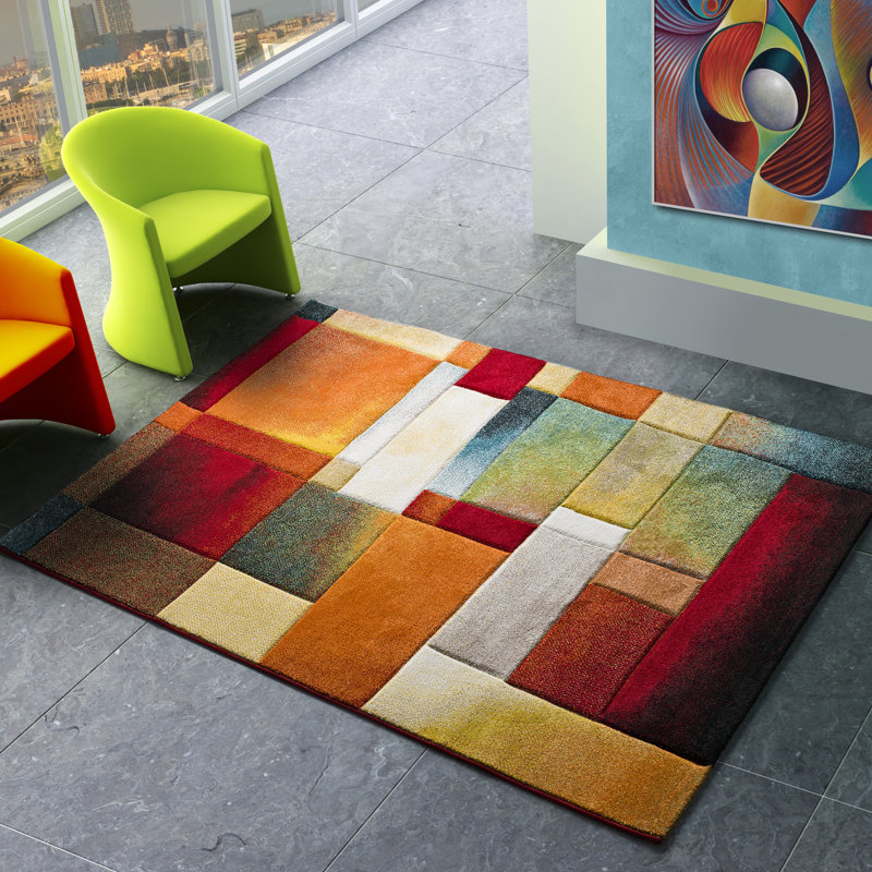 Fulda Geometric Area Rug, Rectangle 140 x 200cm