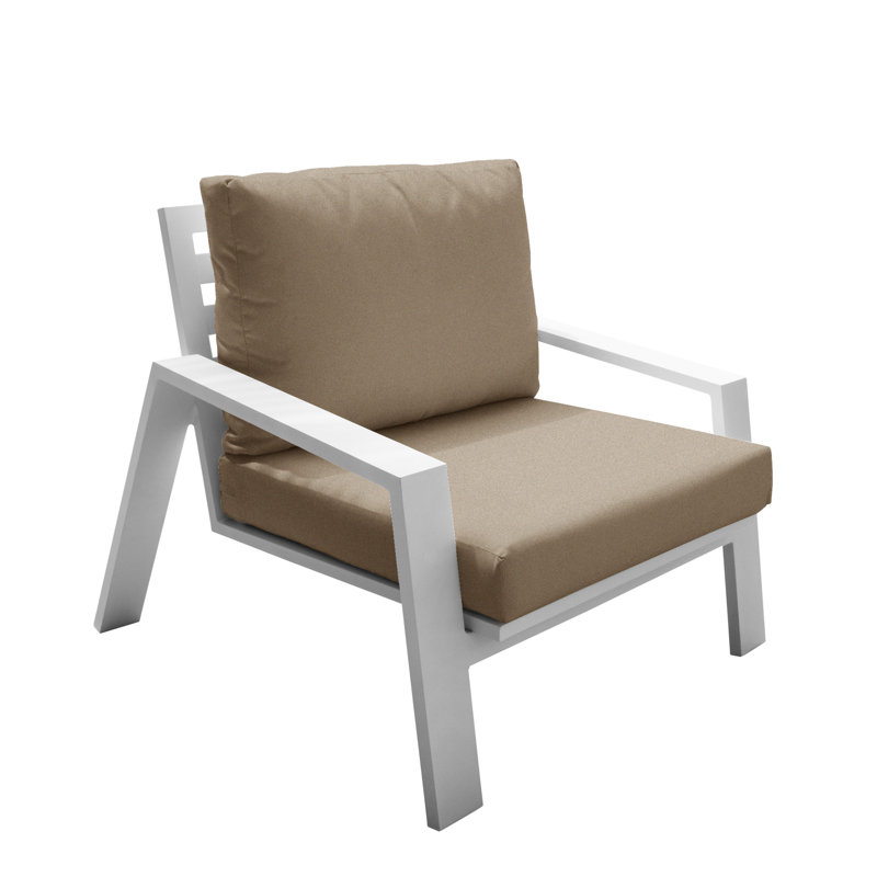 Chaise de patio Mykonos, Toile taupe Sunbrella®