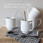 over&back Rimmed 16oz Semi-Matte Hand-Finished Stoneware Mugs, Set of 4-99312929