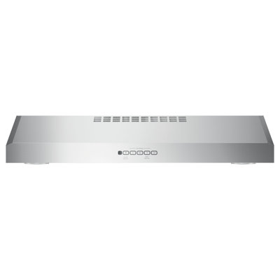 GE Appliances 29.88 " W Steel 310 CFM Convertible Under Cabinet Range Hood with Charcoal Filter