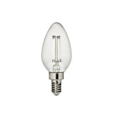 Visual Comfort & Co. LED Torpedo shape 4W E12 Candelabra base Clear Edison Style light bulb