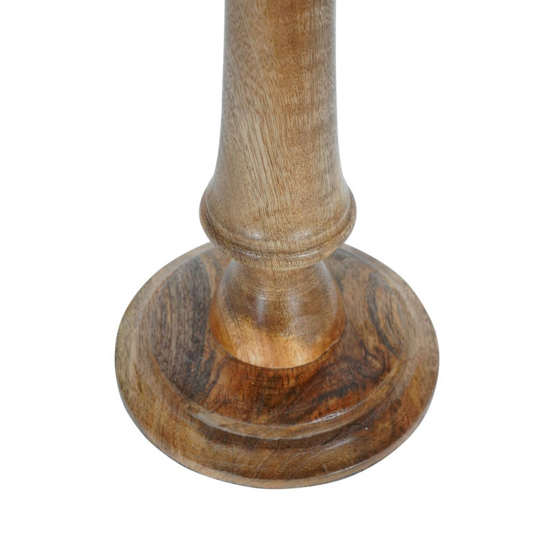 Wood Tabletop Hurricane, 75 cm H x 16.5 cm W x 16.5 cm D
