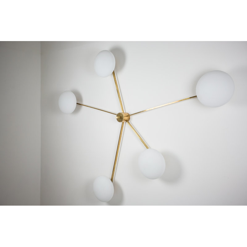 5 - Light Dimmable Sputnik Sphere Chandelier