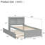 Lit plateforme moderne avec tête de lit et lit gigogne de rangement-1884235598-1884235599