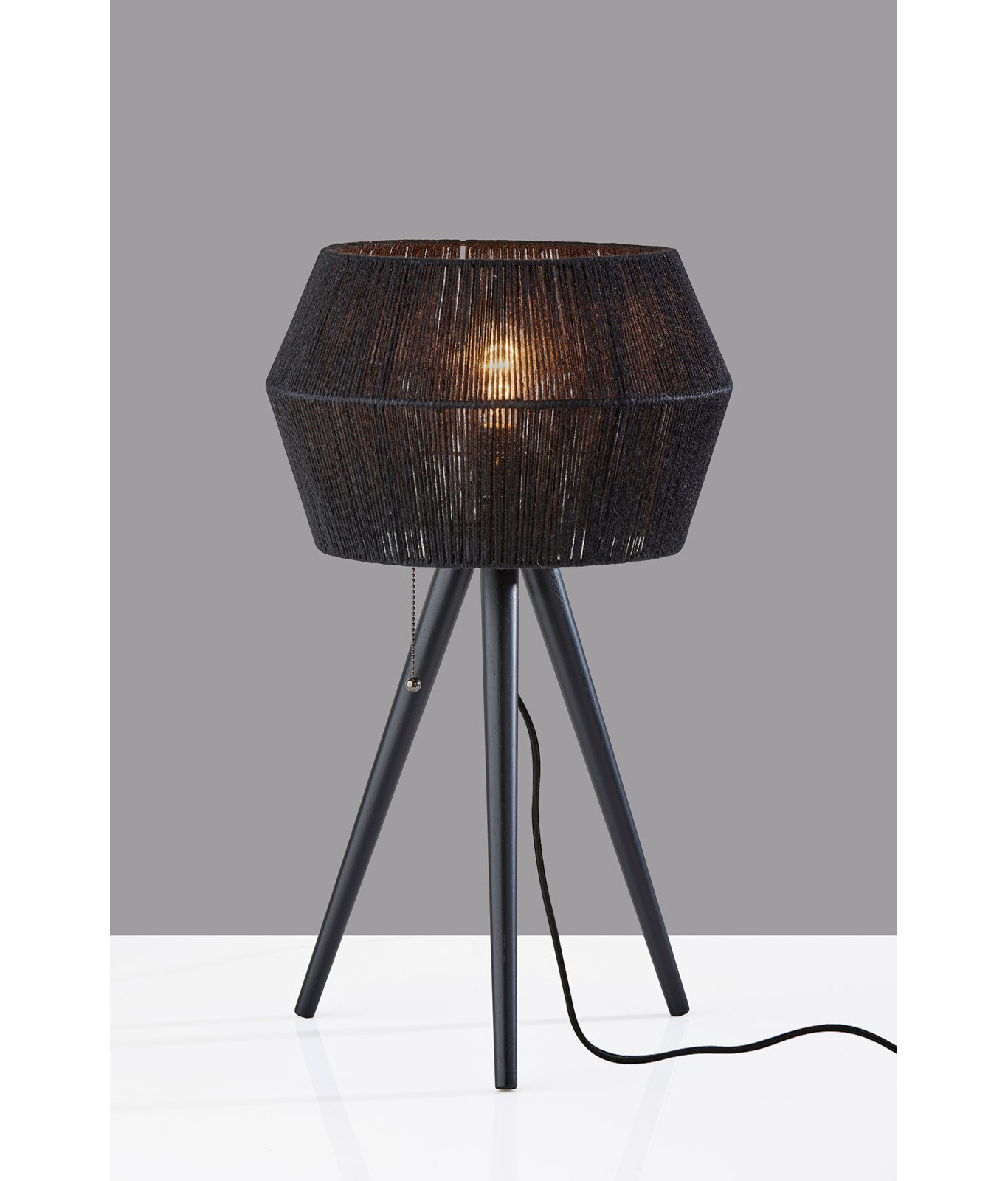 Isona Metal Tripod Lamp, Black