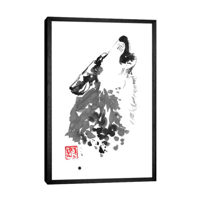 Cry Wolf by Péchane - Painting on Canvas