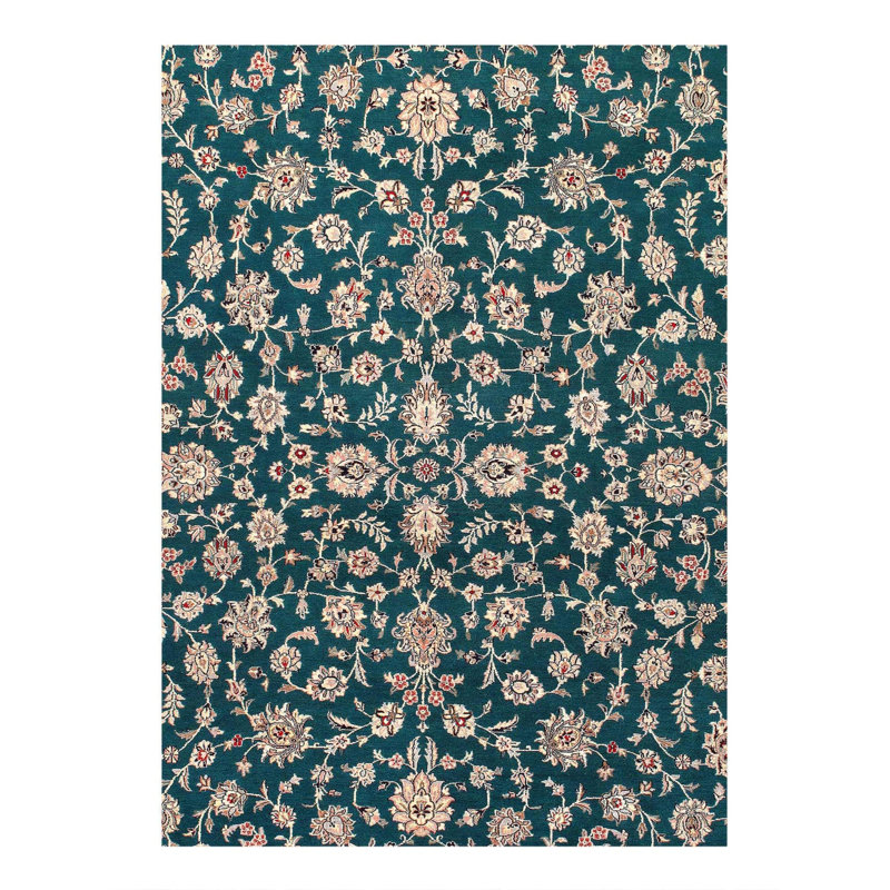 Floral Area Rug in Green