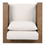 Chaise de patio en eucalyptus Priya