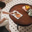 Vintage round end table-106736325