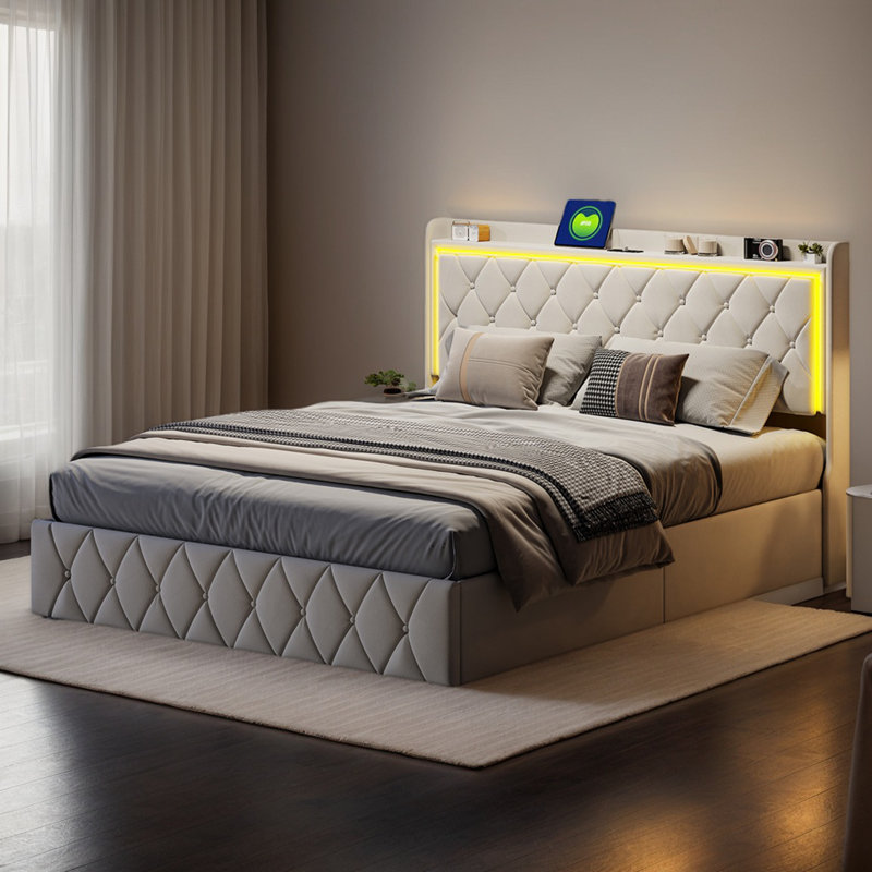 Ottoman Storage Bed, European Double (140 x 200 cm)
