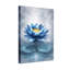 Plantes et fleurs de lotus bleu sur la surface de l'eau