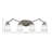Zilo 4 Light Bath Bar Shown In Graphite Finish With 4.5" Square White Muslin Glass-32415865