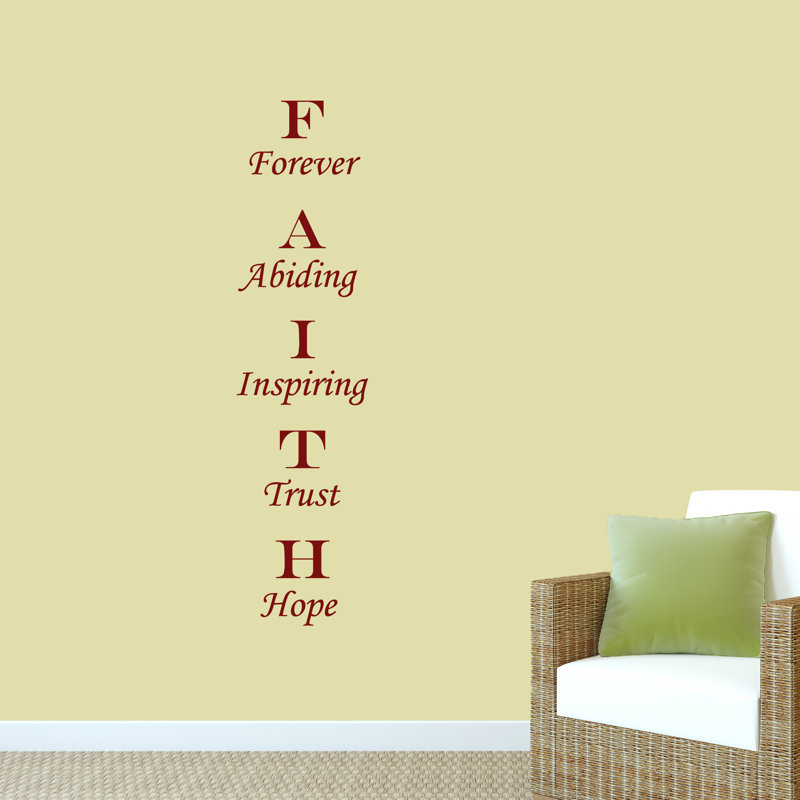 Holland Text & Numbers Non-Wall Damaging Wall Decal, Cranberry