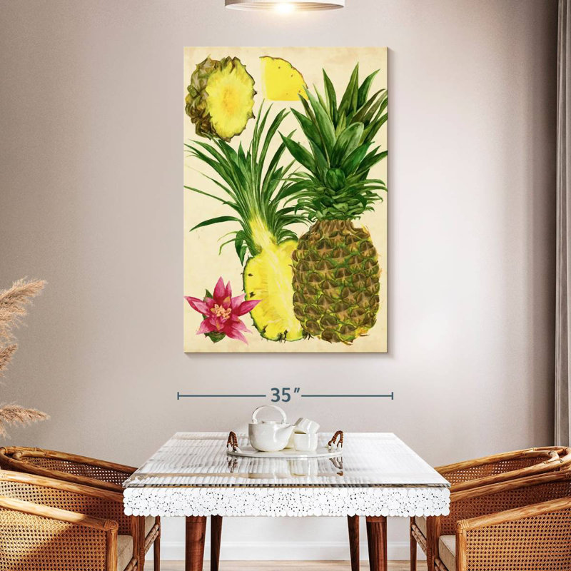 Yarlin Tropical Pineapple Study I, 51" H x 34" W