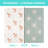 JumpOff Jo Baby Play Mat - Extra Large Folding Foam Play Mat for Infants, Babies, Toddlers, Waterproof, Double-sided (77" x 70") - Oh Deer - Starburst