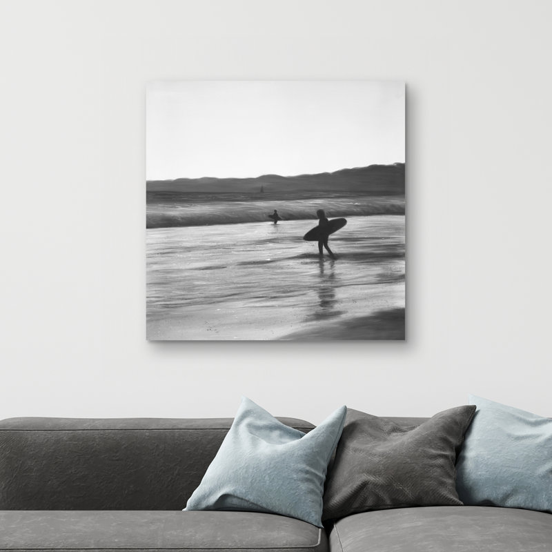 Surfers - 32"x32" art on canvas