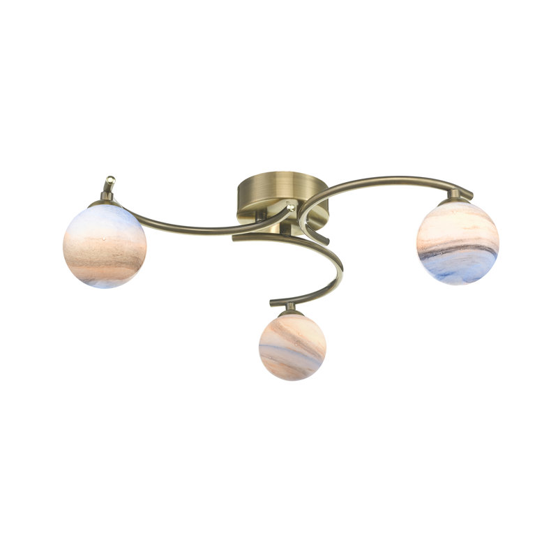 Flush Mount, Antique Brass